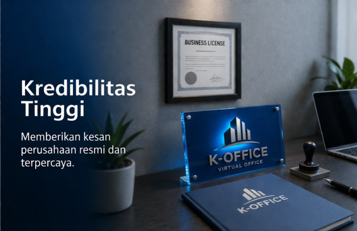 Kredibilitas tinggi dengan virtual office K-OFFICE